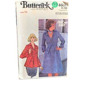 Butterick 4608 Misses' Dress Top & Sash Sewing Pattern Size 10 - uncut